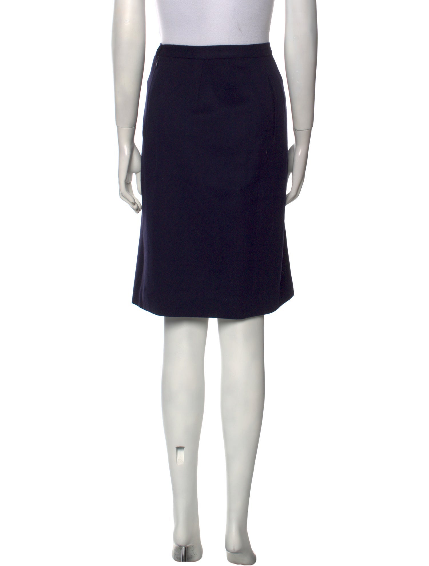 Burberry Pleated Accents Knee-Length Skirt